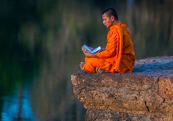 Monk at Angkor Wat