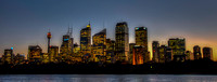 Sydney skyline at twilight