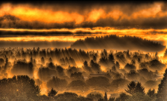 Early sunrise, Portland, Oregon